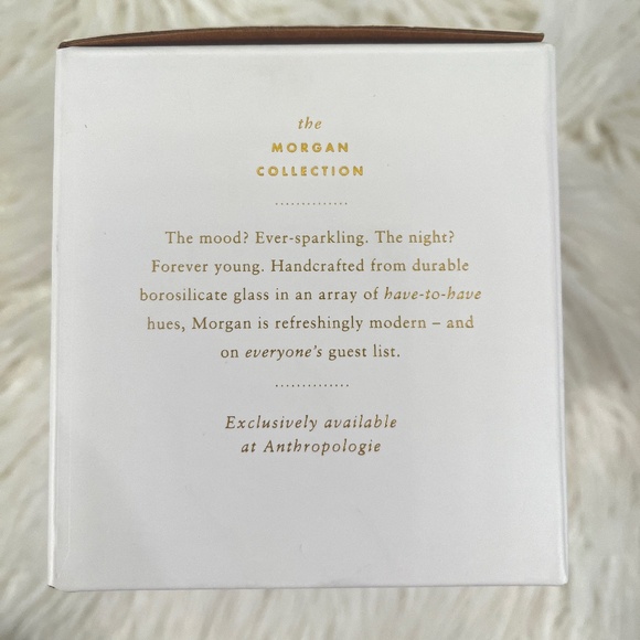 Anthropologie "Set of Morgan Stemless wine glasses in Lilac" New in Box NWT - Picture 9 of 11